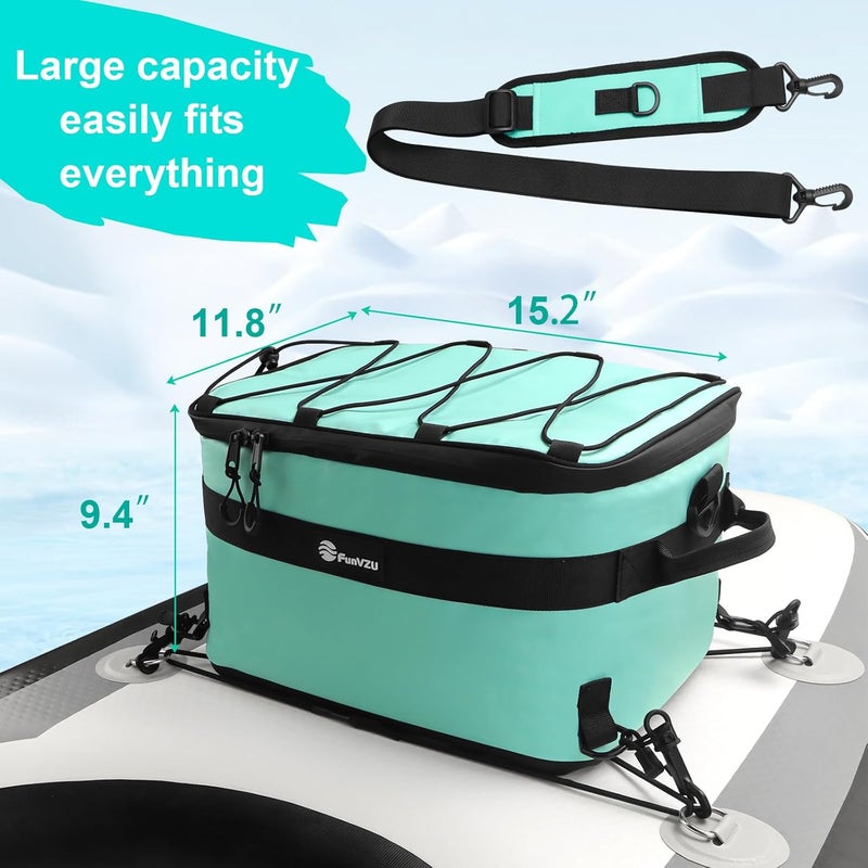 FunVZU Paddle Board Cooler Bag - Waterproof SUP Bag for Stand Up Paddle Board and Kayak - Leakproof Inflatable Storage for SUP Accessories - Essential Paddleboarding Gear for Water Storage - Image 3
